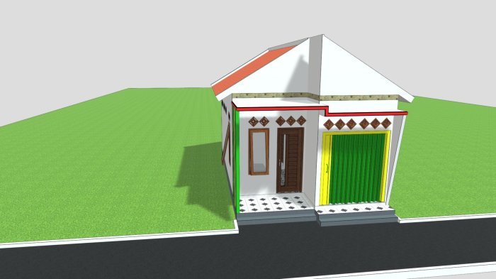 Desain rumah lebar 8 5