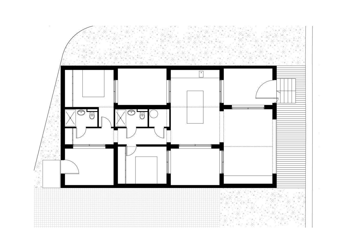 Desain rumah kost minimalis ukuran 100 meter