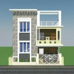 Desain rumah lantai 2 ukuran 6x18