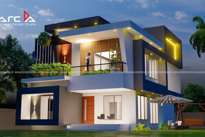 Desain rumah mewah kotak