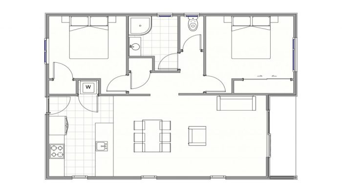 Desain rumah luas tanah 70m2 2 lantai