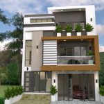 Desain rumah lahan 8 x 12 m