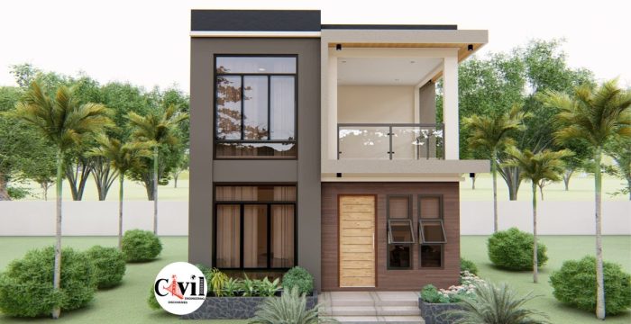 Desain rumah minimalis 2 lantai gren