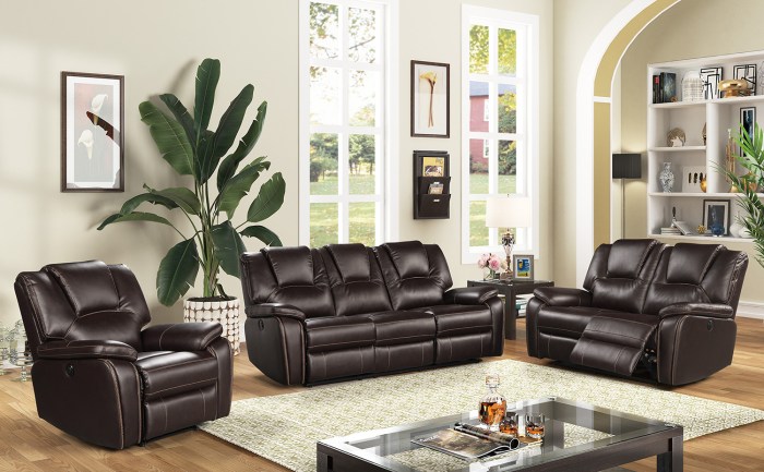 Recliner leather chair brown room living sofa reclining faux manual duty heavy theater air bedroom